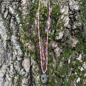 Handmade beaded choker